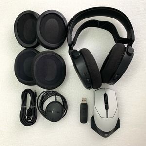 SteelSeries Wireless Gaming Headset & Alienware Wireless Mouse